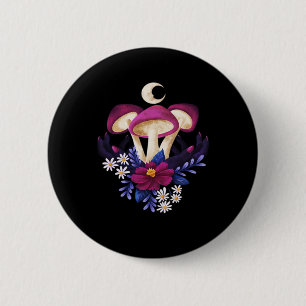 Whimsigothische Pilze Classic Button