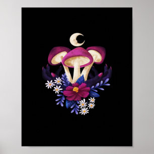 Whimsigothische Pilze Classic Poster