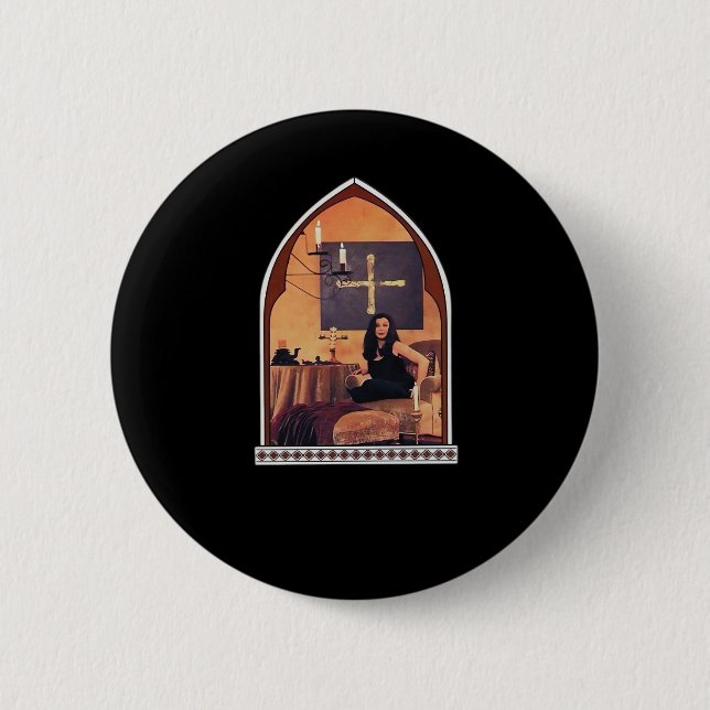 Whimsigotische Kathedrale Classic Button (Vorderseite)