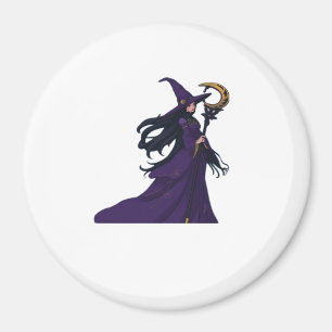 Whimsigotische Mondhexe Magnet