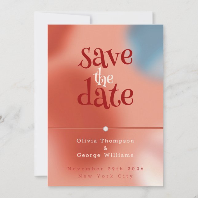 Whimsikale Blasen der Liebe: Märchen Save The Date (Vorderseite)