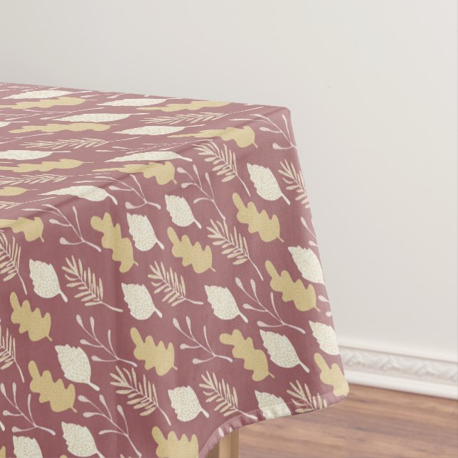 Whimsikale Blätter Tischdecke (Beispiel)