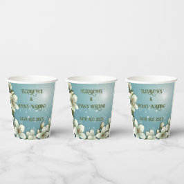 Whimsikale Kirschblüte mit Glitzern Pappbecher