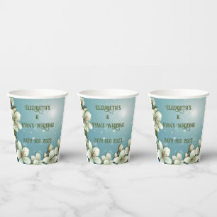 Whimsikale Kirschblüte mit Glitzern Pappbecher
