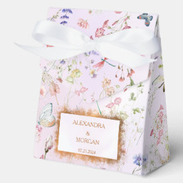 Whimsikale Wildblume Rosa Hochzeit Geschenkschachtel