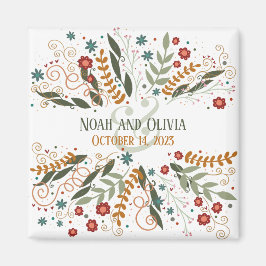 Whimsikale Wildblumen florale Elegante Inspirivity Magnet