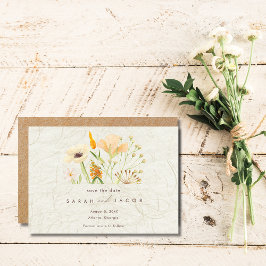 Whimsikale Wildblumen Hochzeit Save The Date