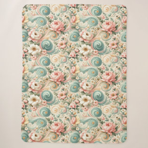 Whimsikale Wirbel in Pastel Sherpadecke