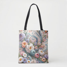 Whimsikale Wirbel in Pastel Tasche