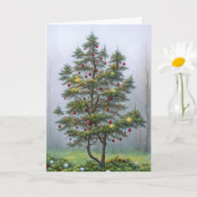 Whimsikaler Baum im Wald Weihnachtsdekorationen