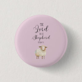 Whimsikaler Herr ist mein Hirte Psalm 23:1 Button