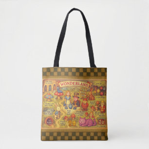 Whimsikalische Alice Abenteuer in Wonderland Karte Tasche