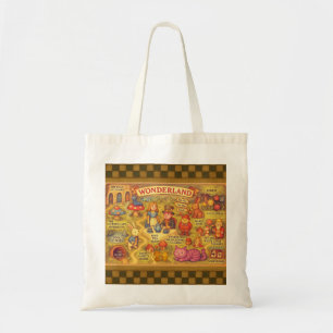 Whimsikalische Alice Abenteuer in Wonderland Karte Tragetasche