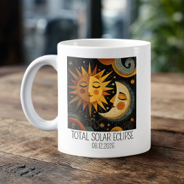 Whimsikalische Sonnenfinsternis Kaffeetasse
