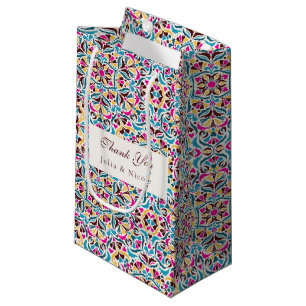 Whimsikalischer Luxus Elfenbein Blumen Stil Rand H Kleine Geschenktüte