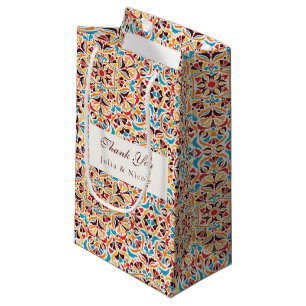 Whimsikalischer Luxus Elfenbein Blumen Stil Rand H Kleine Geschenktüte