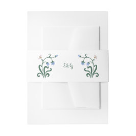 Whimsikfarbene Blume Hochzeit Einladungsbanderole