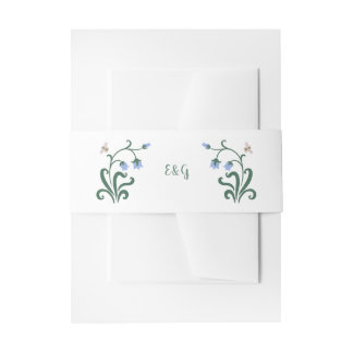 Whimsikfarbene Blume Hochzeit Einladungsbanderole