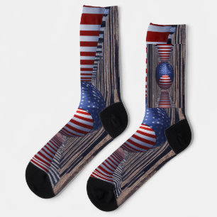 Whimsikfarbene Wash Socken mit farbenfrohen De