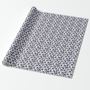 Whimsikfrauen: Cartoon Face Art Geschenkpapier