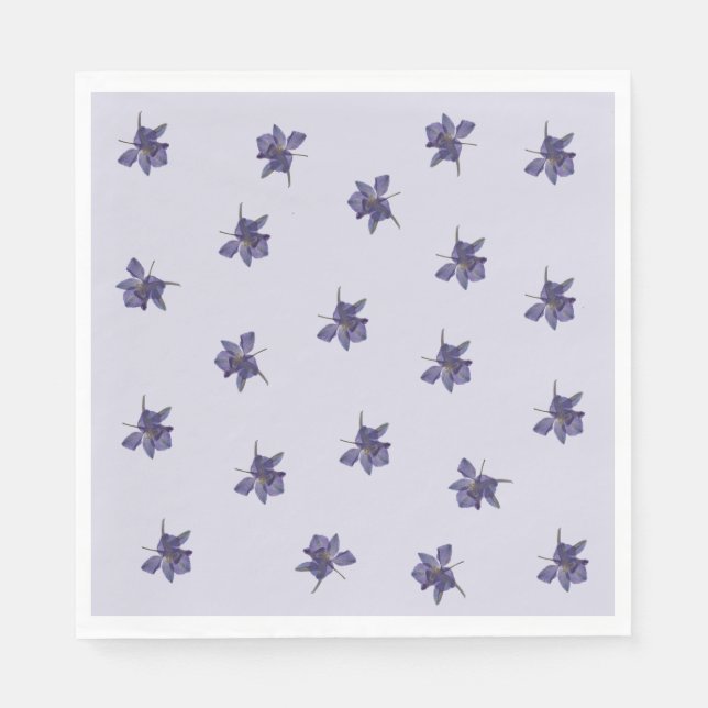 Whimsikgarten-Wildblume Serviette (Vorderseite)