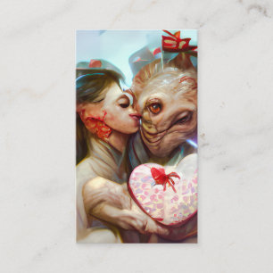 Whimsikische Alien Romance Visitenkarte
