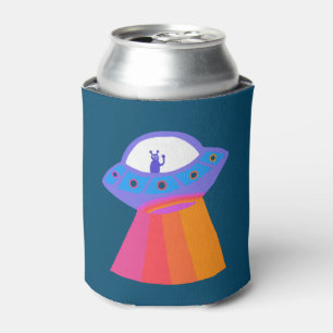 Whimsikische Alien UFO Rainbow KUSTOMIZE IT Dosenkühler
