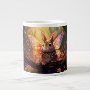 Whimsikisches Hasen in einem verzauberten Wald Jumbo-Tasse