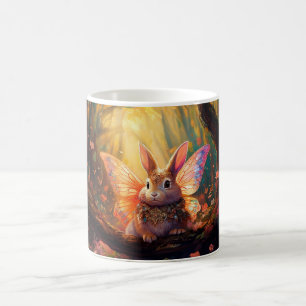 Whimsikisches Hasen in einem verzauberten Wald Kaffeetasse