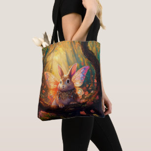Whimsikisches Hasen in einem verzauberten Wald Tasche