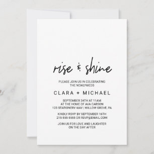 Whimsikkalligrafie-Hochzeitssagung Einladung