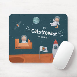 Whimsikkatstronaut im Weltraum, Katzen auf Mars, S Mousepad