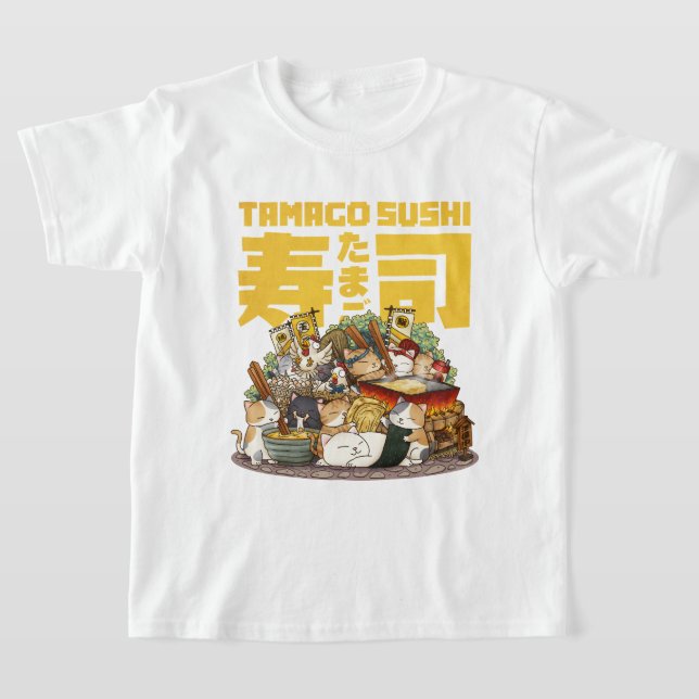 Whimsikkatzen Tamago Sushi Workshop T-Shirt (Ablage )