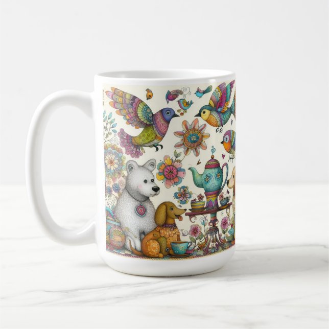 Whimsikkunst-Tasse Kaffeetasse (Links)