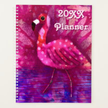Whimsisch Abstrakt rosa Flamingo Green Lila