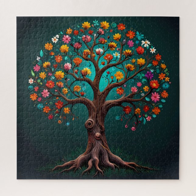 Whimsisch blühender Baum (Vertikal)