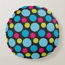 Whimsisch farbige Punkte Muster Blau Pink Moderne