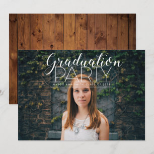 Whimsisch Moderne Graduierungsparty lädt ein Einladung