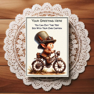 Whimsische alltägliche sentimentale Steampunk-Kuns Postkarte