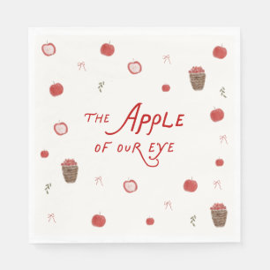 Whimsische Apple- Baby Shower Einladung Serviette