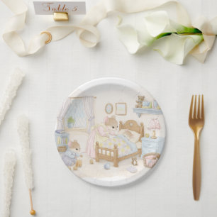 Whimsische Babyparty-Mäuse Babyparty Pappteller