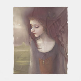Whimsische Fantasy-Kleine Fee Fleecedecke