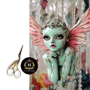 Whimsische gotische Feen-Art-Decoupage  Seidenpapier