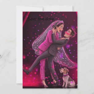 Whimsische Hochzeit - 'Save the Date' mit CuInvita Einladung