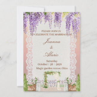Whimsische Hochzeitseinladung Einladung