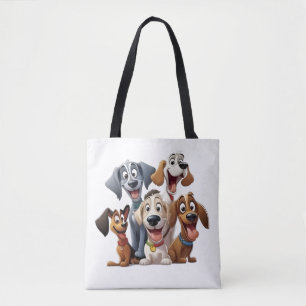 Whimsische Hunde Tasche