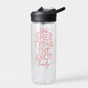 Whimsische Kokette-Bogen-Bindung Knoten Brautparty Trinkflasche