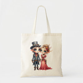 Whimsische Steampunk-Elfen-Hochzeit Tragetasche