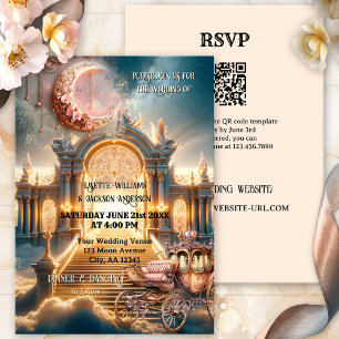 Whimsische Steampunk-Feinmärchen-Hochzeit in einem Einladung