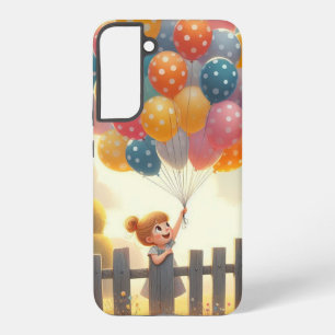 Whimsische/süße Ballonmädchen-Kunst Samsung Galaxy Hülle